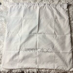 Jimmy Choo White Dust Bag 22.5”x23”